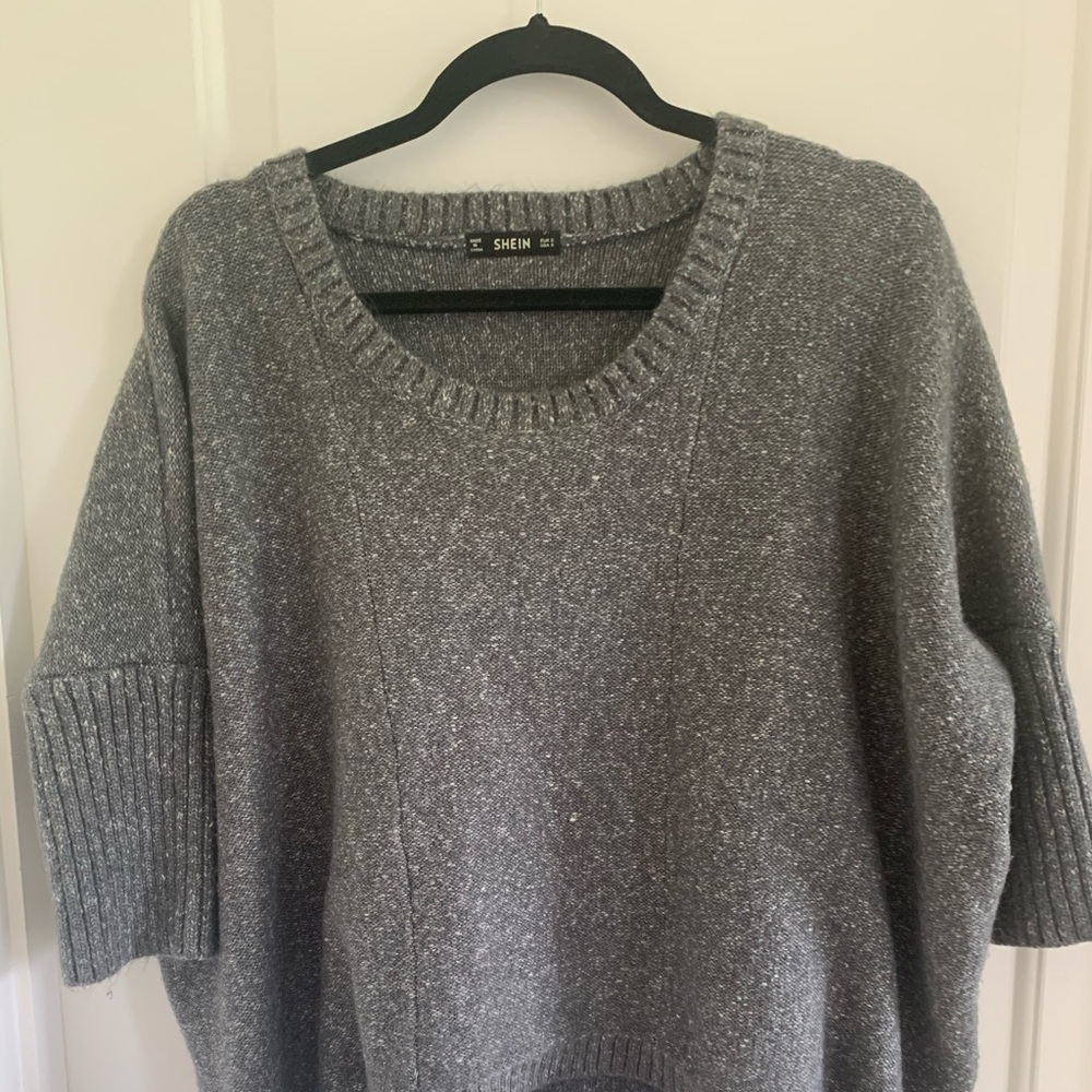 SHEIN gray marled sweater. Size S